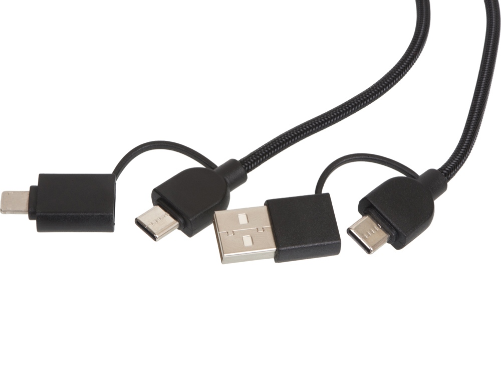 Универсальный зарядный кабель из переработанных ПЭТ и ТПЕ Acalypha, быстрая зарядка 25 Вт Универсальный зарядный кабель из переработанных ПЭТ и ТПЕ Acalypha, быстрая зарядка 25 Вт