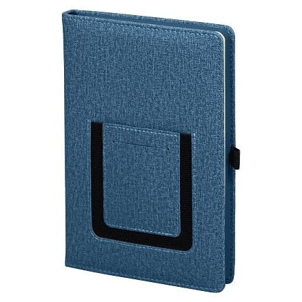 Ежедневник Smart Wallet Cambric A5, синий, недатированный, в твердой обложке с поролоном