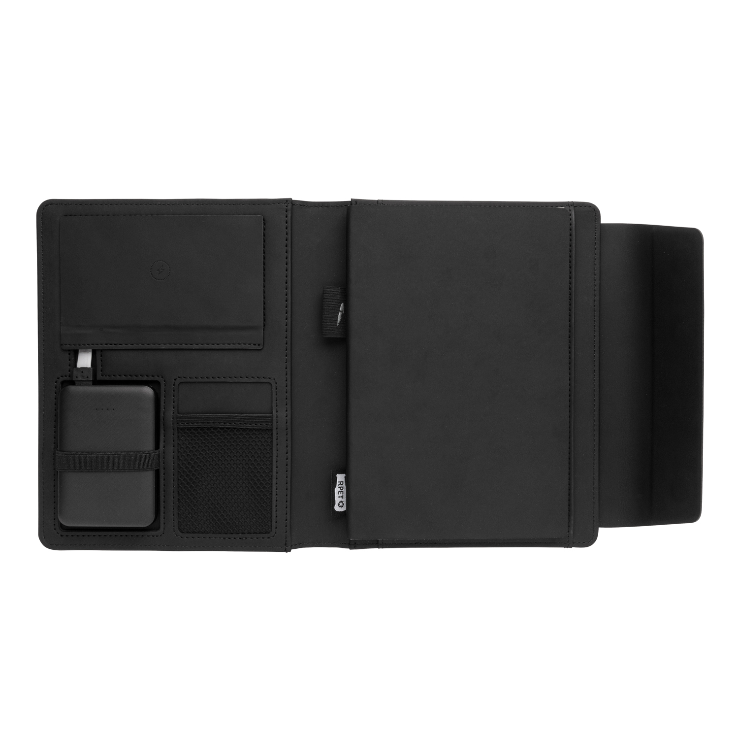 Органайзер Fiko с внешним аккумулятором и функцией беспроводной зарядки, А5 Органайзер Fiko с внешним аккумулятором и функцией беспроводной зарядки, А5