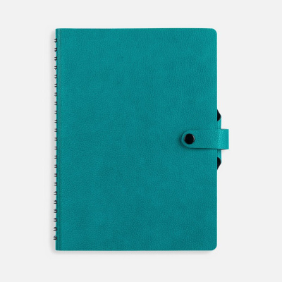 Ежедневник Strep Front на заказ, недатированный, бирюзовый