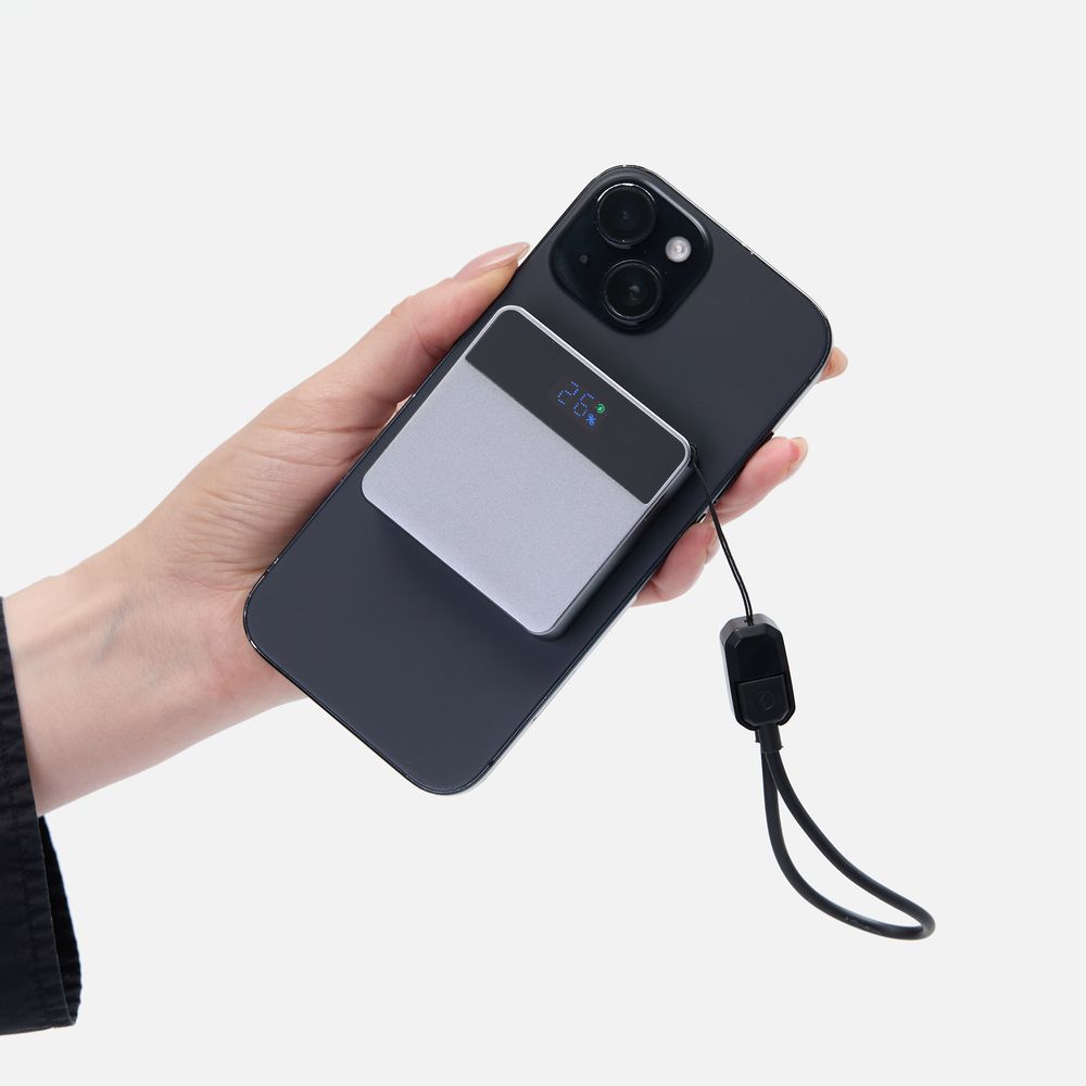 Внешний аккумулятор с беспроводной зарядкой Aura Power 5000 мАч Внешний аккумулятор с беспроводной зарядкой Aura Power 5000 мАч