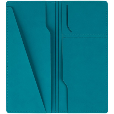 Дорожный органайзер Nubuk, бирюзовый Дорожный органайзер Nubuk, бирюзовый