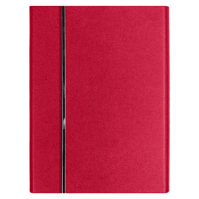 Ежедневник Alfa Bird Petrus A5, красный, недатированный, в твердой обложке с металлическим элементом