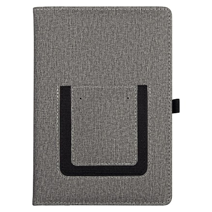 Ежедневник Smart Wallet Cambric A5, серый, недатированный, в твердой обложке с поролоном