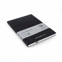 Блокнот линованный Pininfarina из каменной бумаги в мягкой обложке, А5, черный