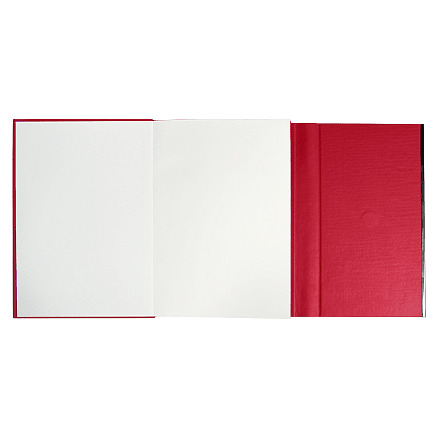 Ежедневник Alfa Bird Petrus A5, красный, недатированный, в твердой обложке с металлическим элементом