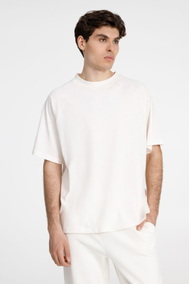 Футболка унисекс T2, молочно-белая, размер XS/S