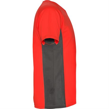 Спортивная футболка SHANGHAI мужская, КРАСНЫЙ/ТЕМНЫЙ ГРАФИТ S