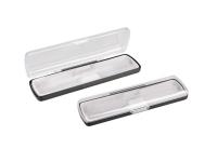 Футляр для ручки Pencase Uno, пластик, прозрачный/черный