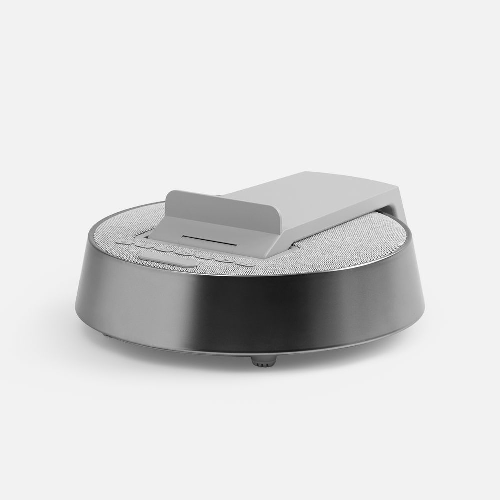 Bluetooth-колонка с беспроводной зарядкой и часами netEnergy Bluetooth-колонка с беспроводной зарядкой и часами netEnergy