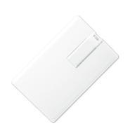Флеш накопитель USB 2.0 в виде кредитной карты 32GB, пластик, белый