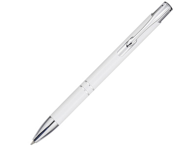 Шариковая ручка Moneta из переработанного алюминия (черные чернила) - Белый
