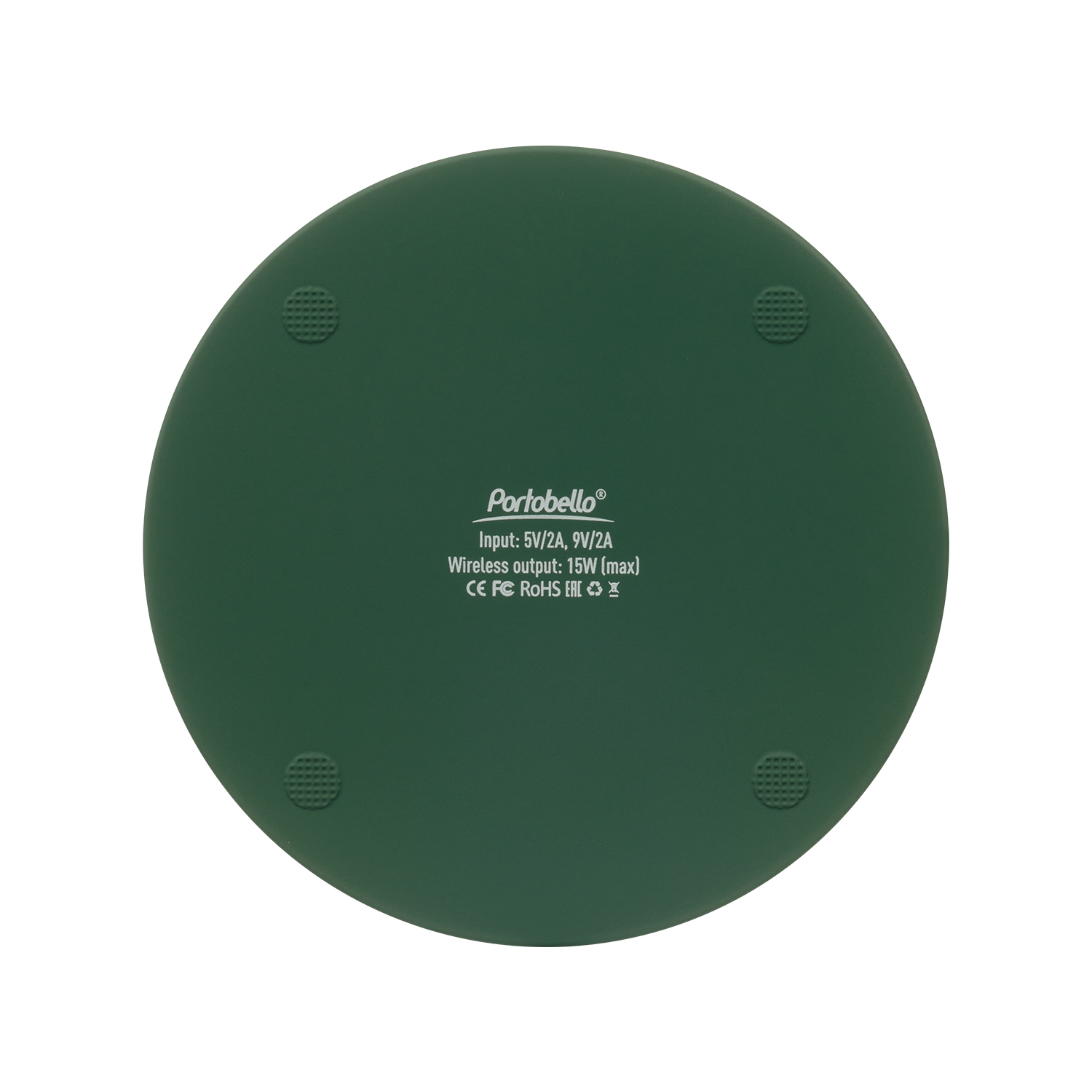 Беспроводное зарядное устройство с подсветкой 15W Auris, черное Беспроводное зарядное устройство с подсветкой 15W Auris, черное