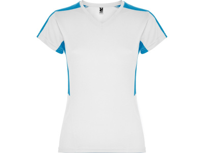 Футболка Suzuka женская, белый/бирюзовый