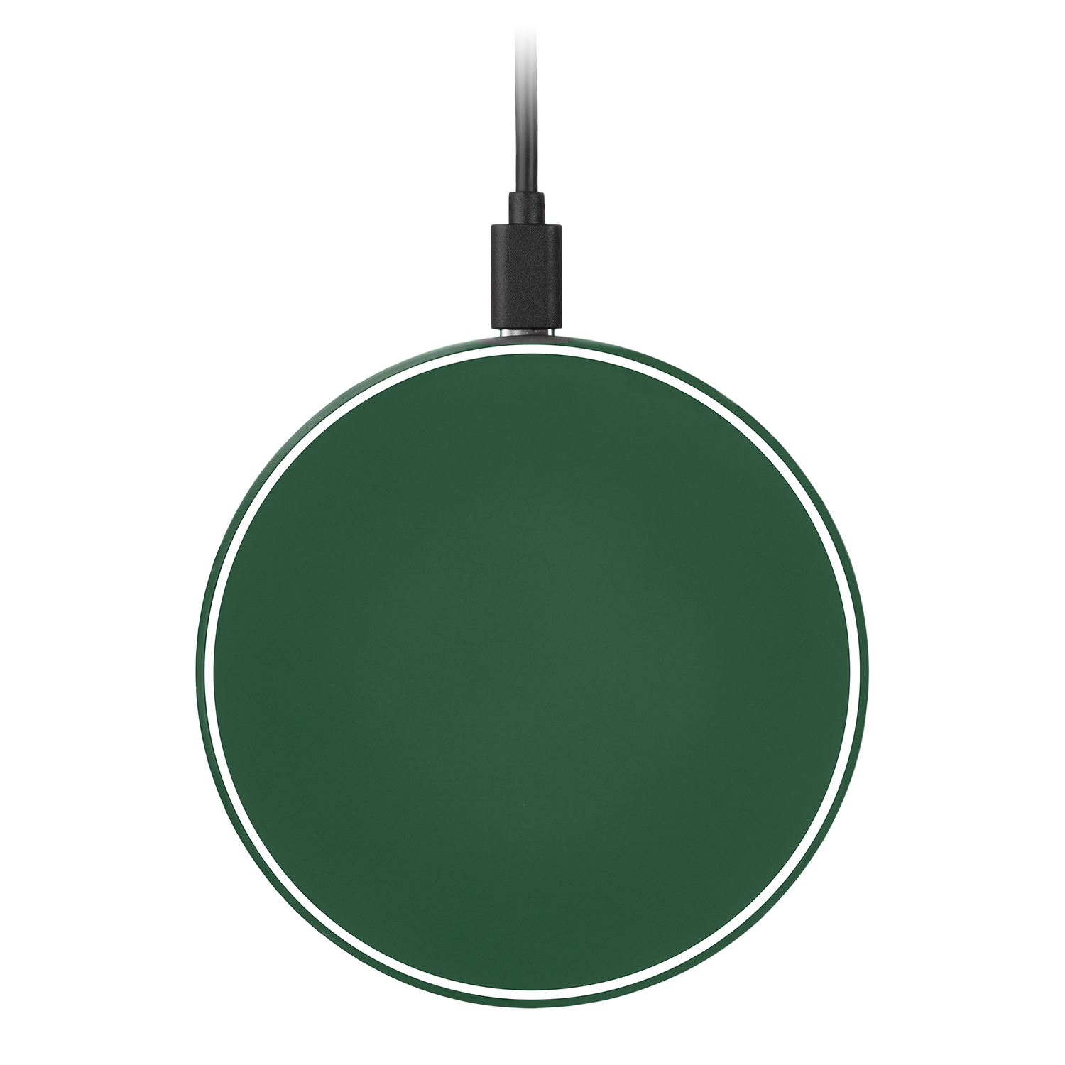 Беспроводное зарядное устройство с подсветкой 15W Auris, черное Беспроводное зарядное устройство с подсветкой 15W Auris, черное