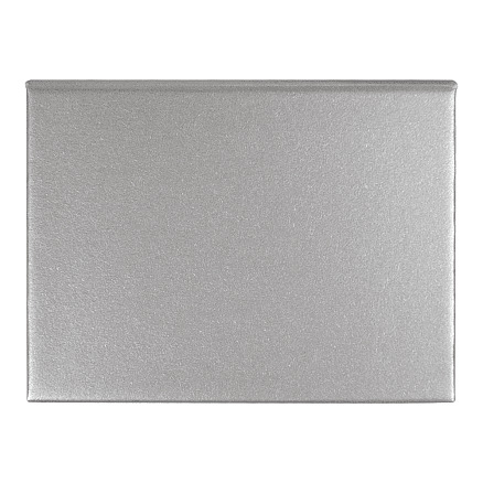 Набор цветных бумажных стикеров Stick and Fun в твердом переплете, 50 листов в блоке, размер 8*10,5*1 см, серебристый