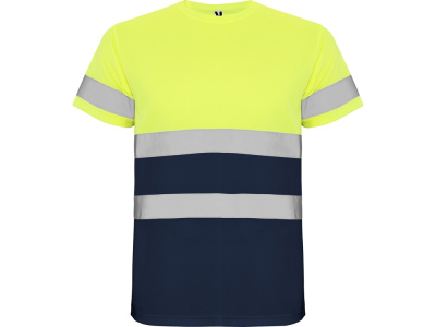 Футболка Delta мужская, нэйви/неоновый желтый