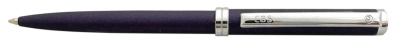 Шариковая авторучка в металлическом корпусе из латуни "DELGADO METALLIC BLUE FINISH" CBS (синий/серебристый)
