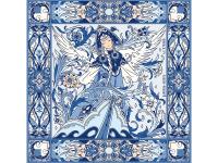 Платок Царевна-Лебедь 100% шелк