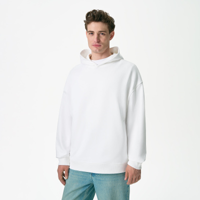 Худи оверсайз унисекс Фьюжн (Fusion), белый