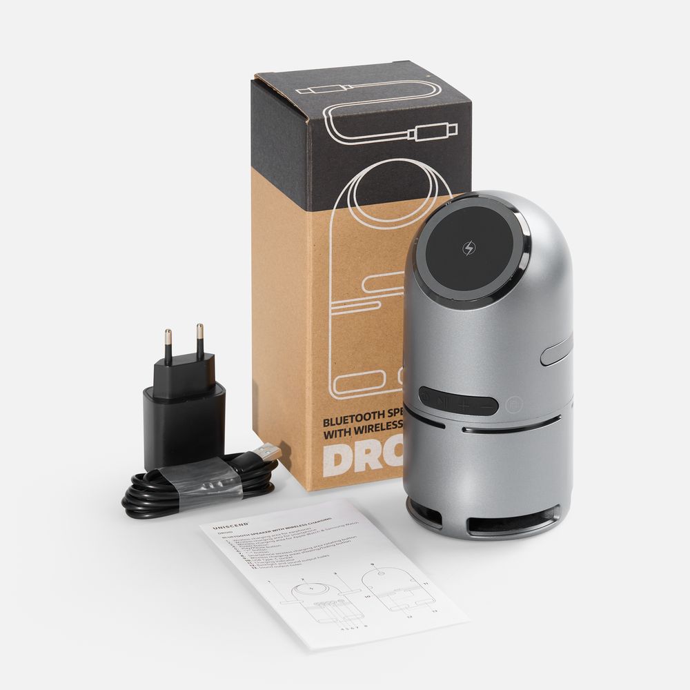 Bluetooth-колонка с беспроводной зарядкой Droid Bluetooth-колонка с беспроводной зарядкой Droid