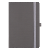Ежедневник Alfa Note Pasu А5, серый/серый,  недатированный, в твердой обложке
