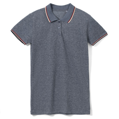 Рубашка поло женская Paname Women голубой меланж, размер S