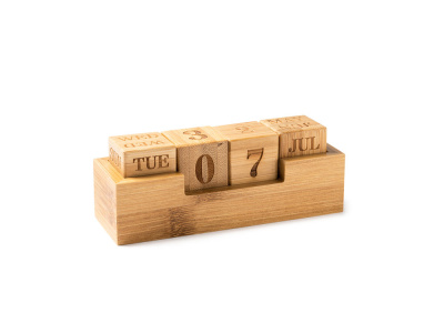 Календарь настольный вечный MEDUS, бежевый Календарь настольный вечный MEDUS, бежевый