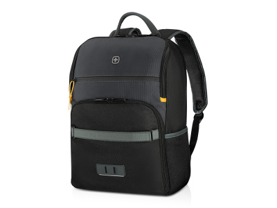 Рюкзак WENGER Move 16, чёрный, переработанный ПЭТ, 33 x 19 x 44 см, 22 л
