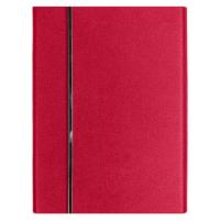 Ежедневник Alfa Bird Petrus A5, красный, недатированный, в твердой обложке с металлическим элементом