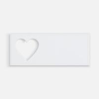 Лейбл из ПВХ с вырубкой «Сердце»