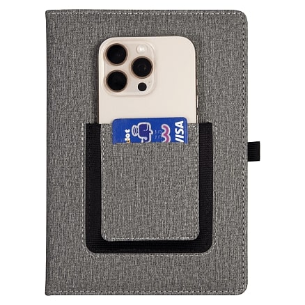 Ежедневник Smart Wallet Cambric A5, серый, недатированный, в твердой обложке с поролоном