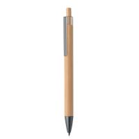 Push button bamboo pen