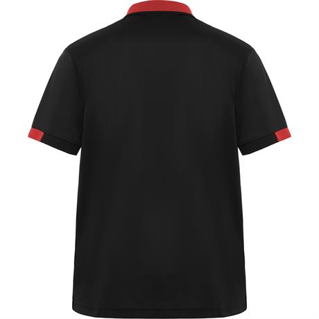 Футболка поло SAMURAI мужская, ЧЕРНЫЙ/КРАСНЫЙ S