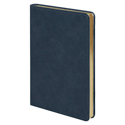 Ежедневник Urban Elegiya Ausone A5, темно-синий с золотистым, недатированный, в полугибкой обложке