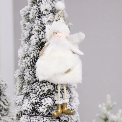 Новогоднее украшение Рождественский ангел, белый