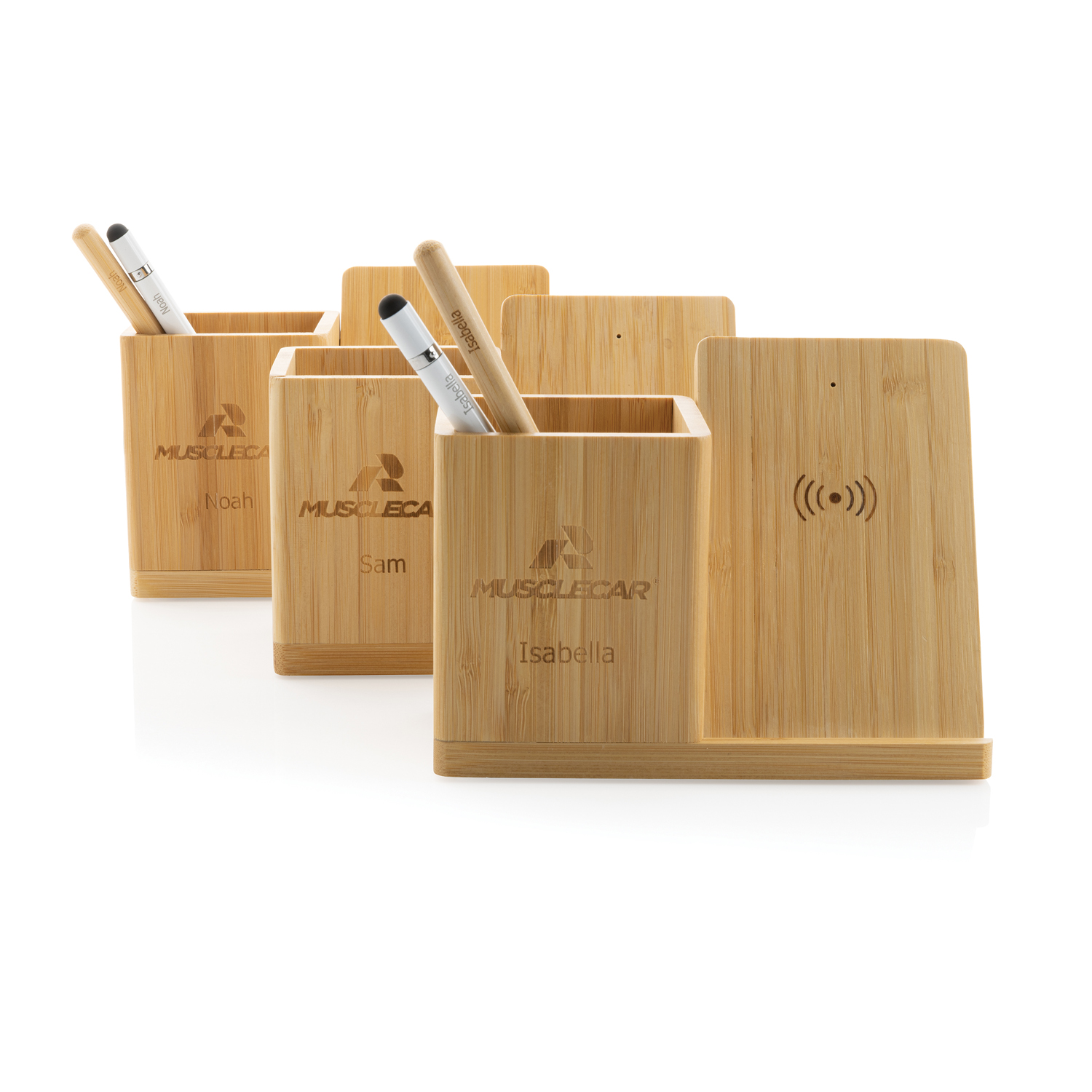 Беспроводная бамбуковая док-станция Calgary, 10 Вт Беспроводная бамбуковая док-станция Calgary, 10 Вт