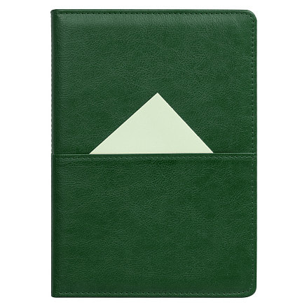 Ежедневник Smart Philadelphia Columbus А5, зеленый, недатированный, в твердой обложке с поролоном