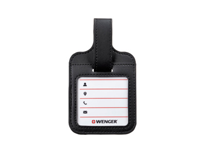 Бирка для багажа WENGER, черная, полиуретан, 9 x 14 x 1 см Бирка для багажа WENGER, черная, полиуретан, 9 x 14 x 1 см