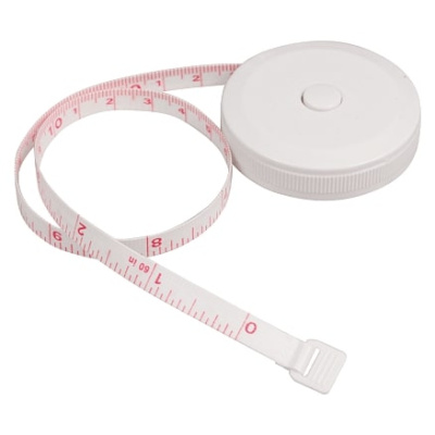 Рулетка Tools Taylor, 1,5 метра пластиковая с мягкой лентой, белая