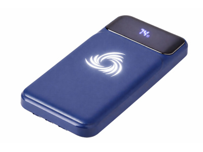 Внешний беспроводной аккумулятор c QC/PD Арти, 10000 mAh, темно-синий