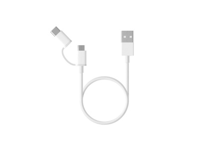 Кабель Mi 2-in-1 USB Cable Micro-USB to Type C 30см SJX02ZM (SJV4083TY) Кабель Mi 2-in-1 USB Cable Micro-USB to Type C 30см SJX02ZM (SJV4083TY)