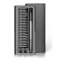 Отвертка с набором из 26 насадок Tools Workhard, темно-серая, в пластиковом футляре