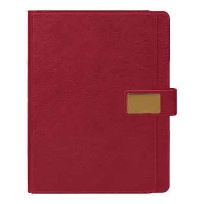 Ежедневник в суперобложке Alfa Mocco Business Edition B5, полутвердый, бордовый с золотом