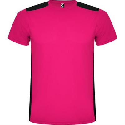 Спортивная футболка DETROIT мужская, ФУКСИЯ/ЧЕРНЫЙ S