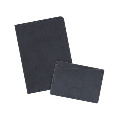 Подарочный набор Nuba, синий (кардхолдер, обложка на паспорт) Подарочный набор Nuba, синий (кардхолдер, обложка на паспорт)