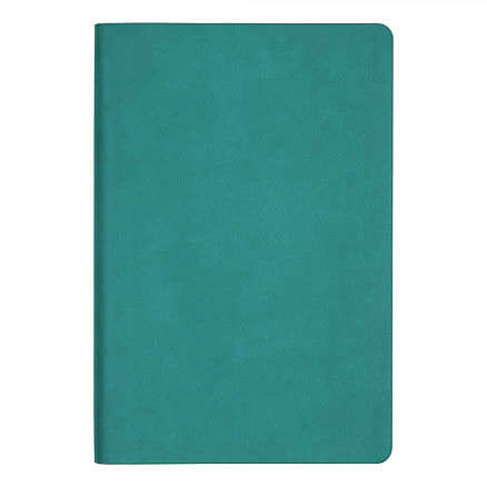 Ежедневник Flexy Soft Touch Latte А5, бирюзовый, недатированный, в гибкой обложке