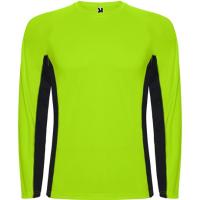 Спортивная футболка SHANGHAI L/S мужская, ФЛУОРЕСЦЕНТНЫЙ ЗЕЛЕНЫЙ/ЧЕРНЫЙ 2XL