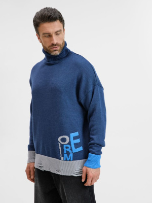 Свитер оверсайз Tricksy Net Grunge на заказ, акрил, размер S/M