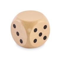 Schima wooden dice 5cm dia